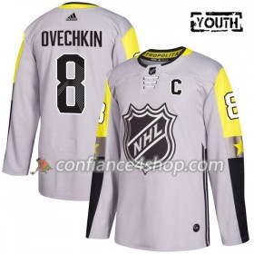 Adidas Maillot de Hockey Washington Capitals Alexander Ovechkin 8 2018 NHL All-Star Metro Division Gris Authentic - Enfant